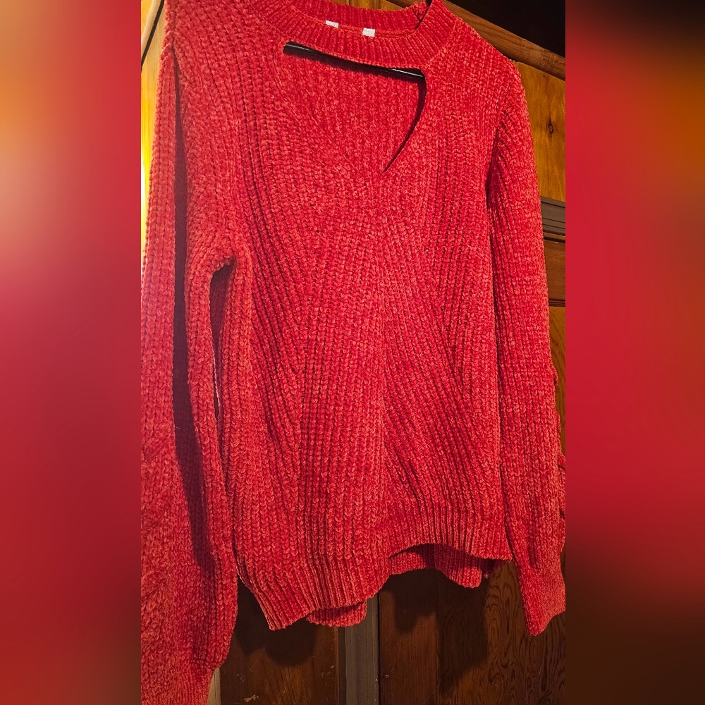 Cozy Red Sweater